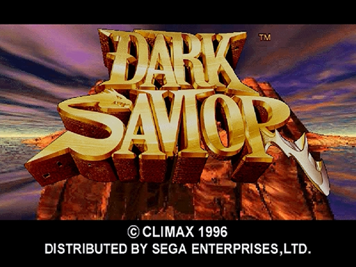 Dark Savior title screen for Sega Saturn